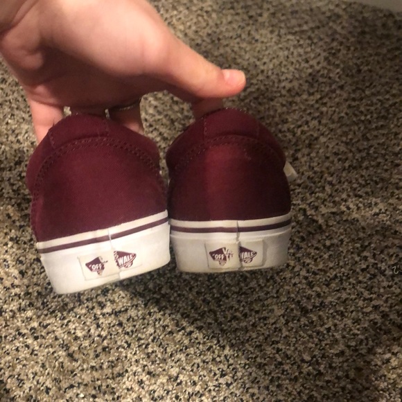 Maroon Old School Vans - Picture 5 of 6